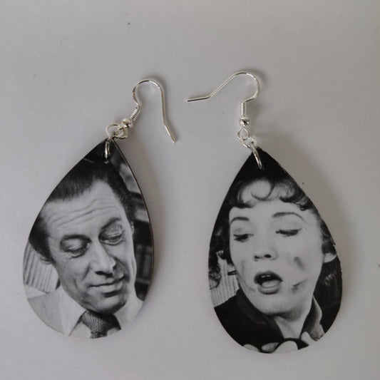 My Fair Lady Recycled CD Earrings