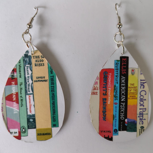 Book Lover Earrings - Classic American Literature