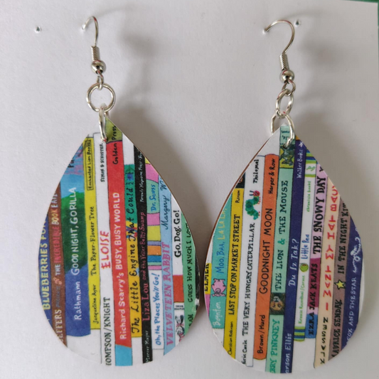 Book Lover Earrings - Children's Books